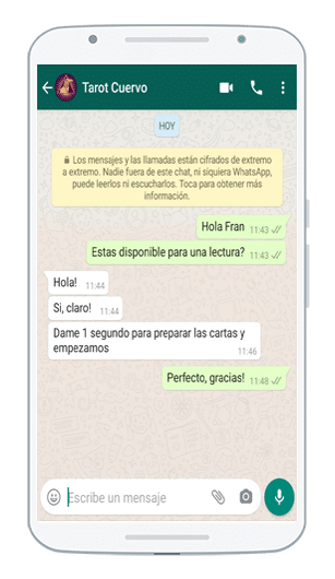 Tarot por WhatsApp